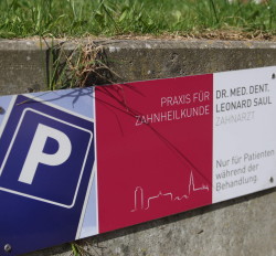 Parkplatzschild